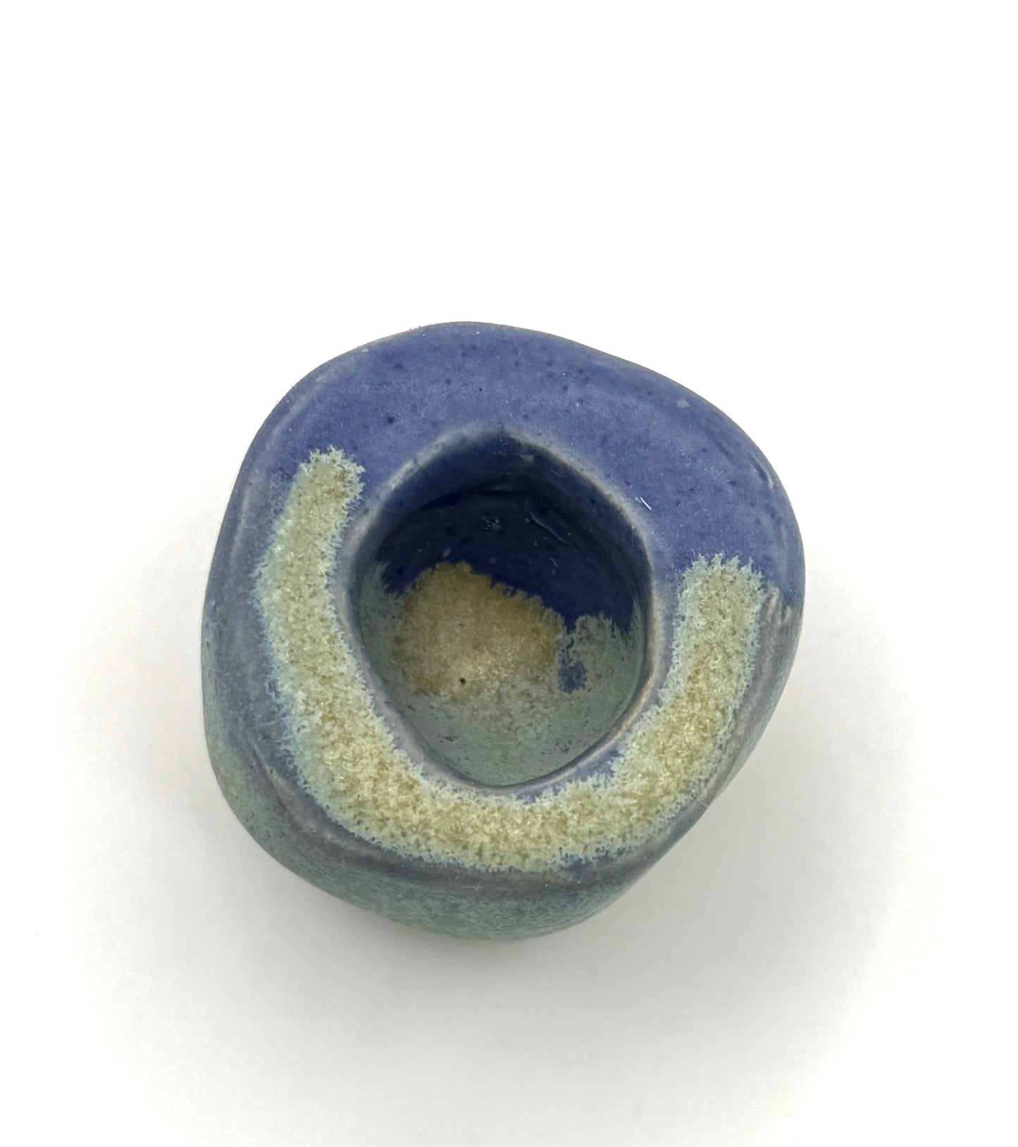 Handmade Ceramic Propagation Station – Minimalist Tube Vase with Blue Green Stoneware Base, Modern Plant Décor