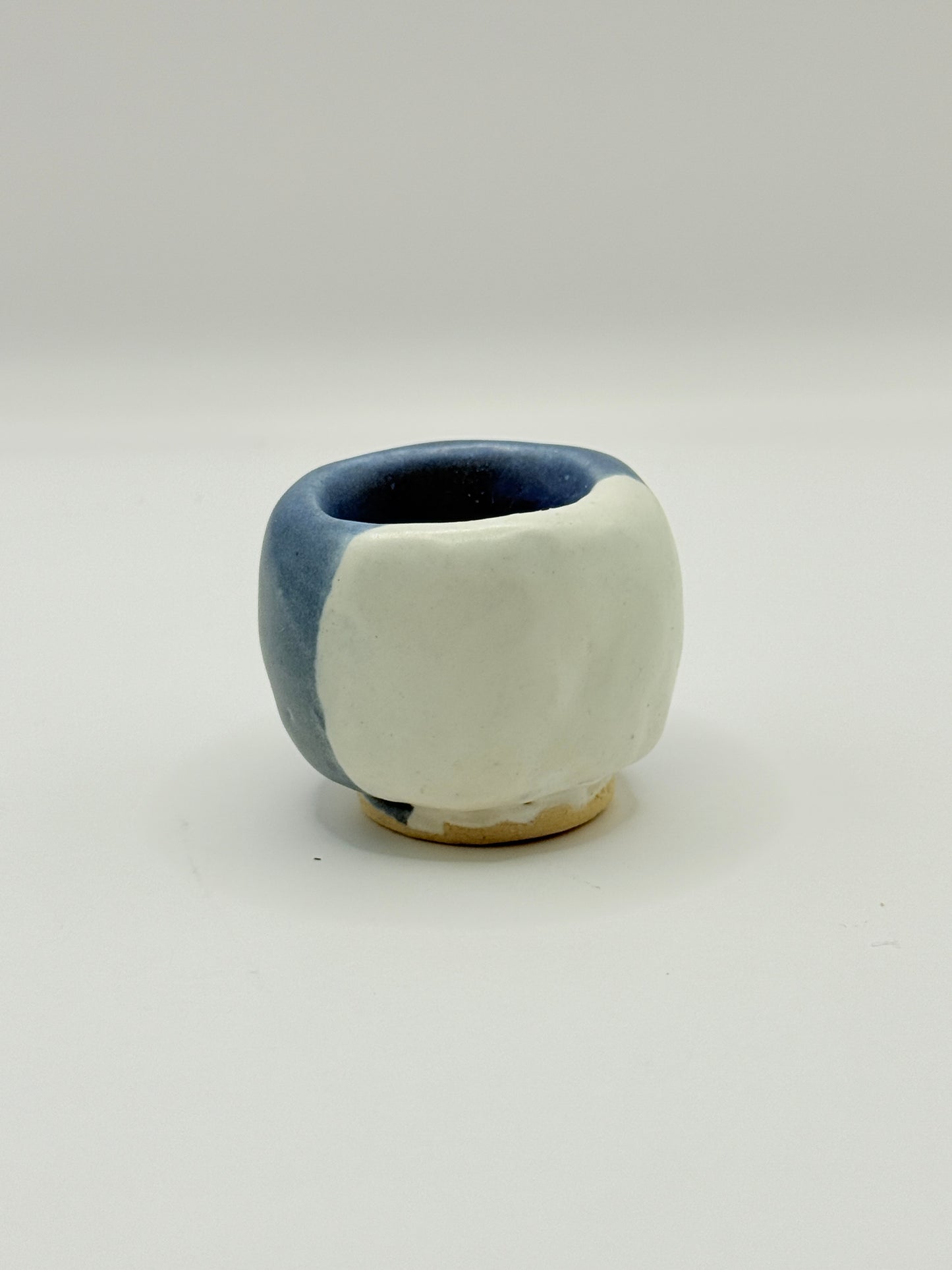 Small Ceramic Airplant Holder – Handmade Minimalist Vessel by Bunzy
