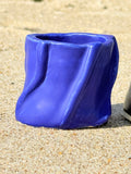 Indigo Blue Ceramic Vessel – Handmade Pottery Cup