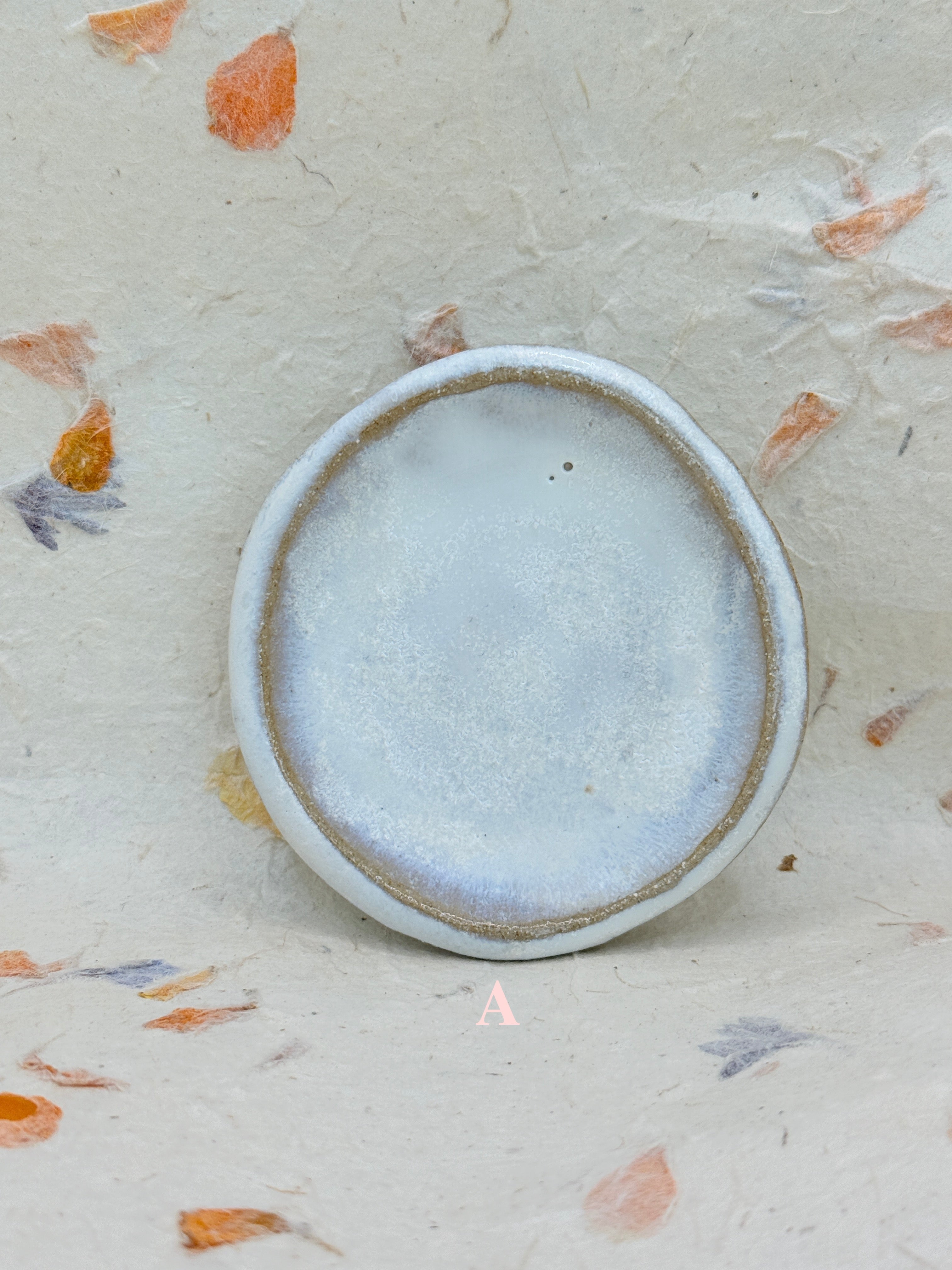 White Ceramic Trinket Tray – Handmade Minimalist Dish by Bunzy