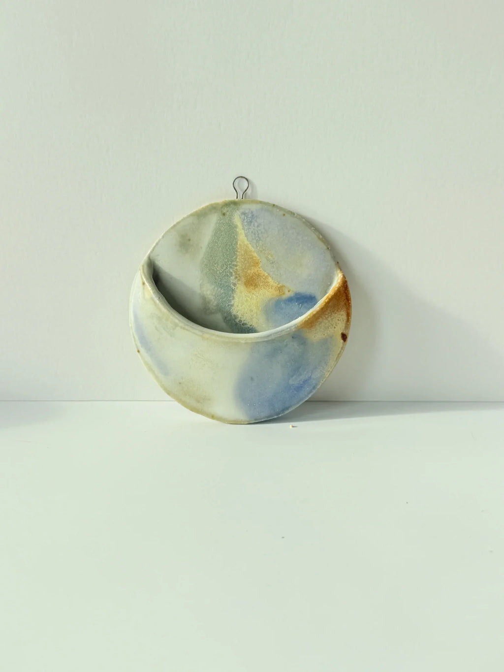 Moon Phase Wall Pocket – Ceramic Wall Hanging Planter & Vase