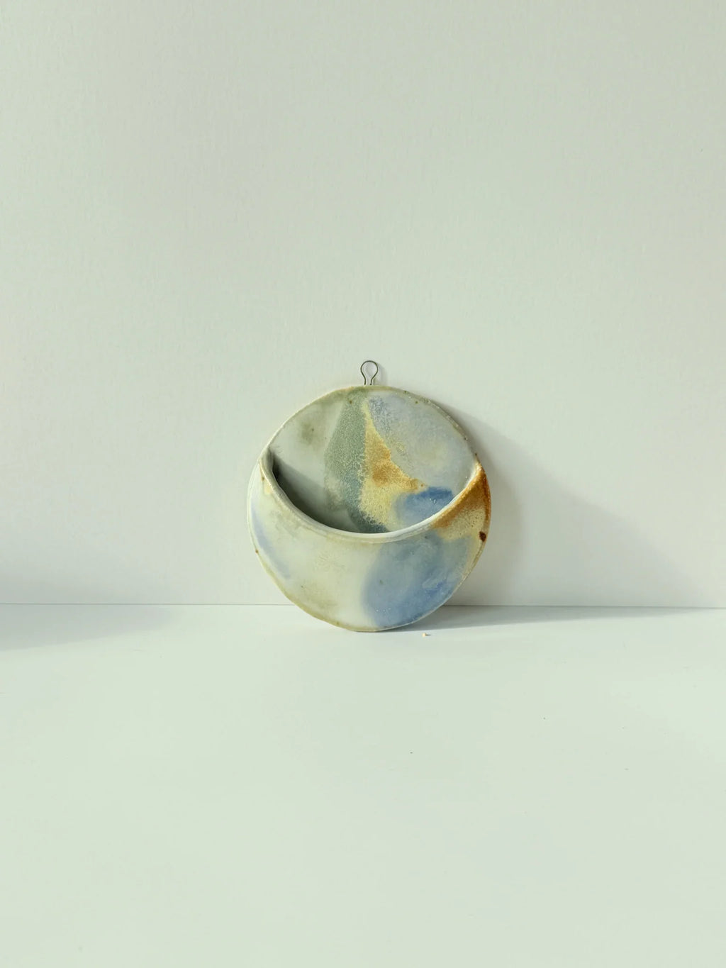 Moon Phase Wall Pocket – Ceramic Wall Hanging Planter & Vase