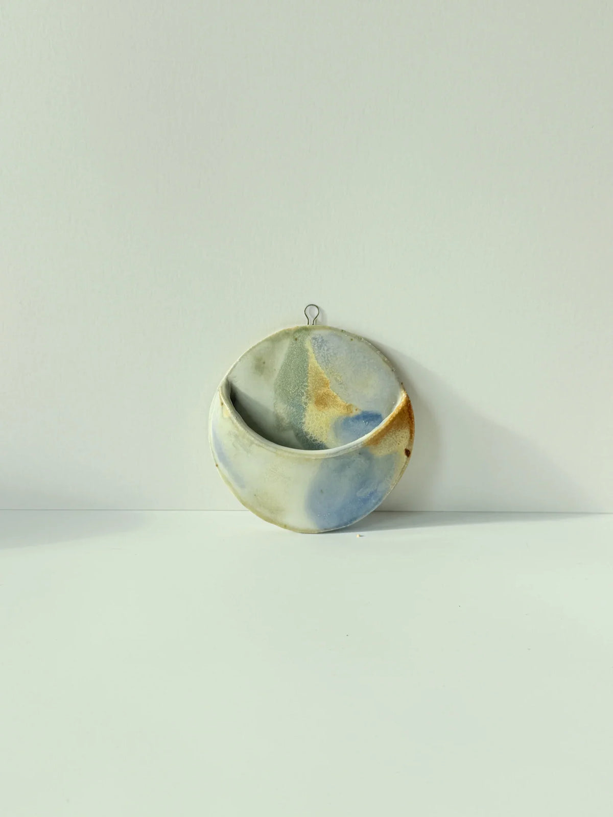 Moon Phase Wall Pocket – Ceramic Wall Hanging Planter & Vase