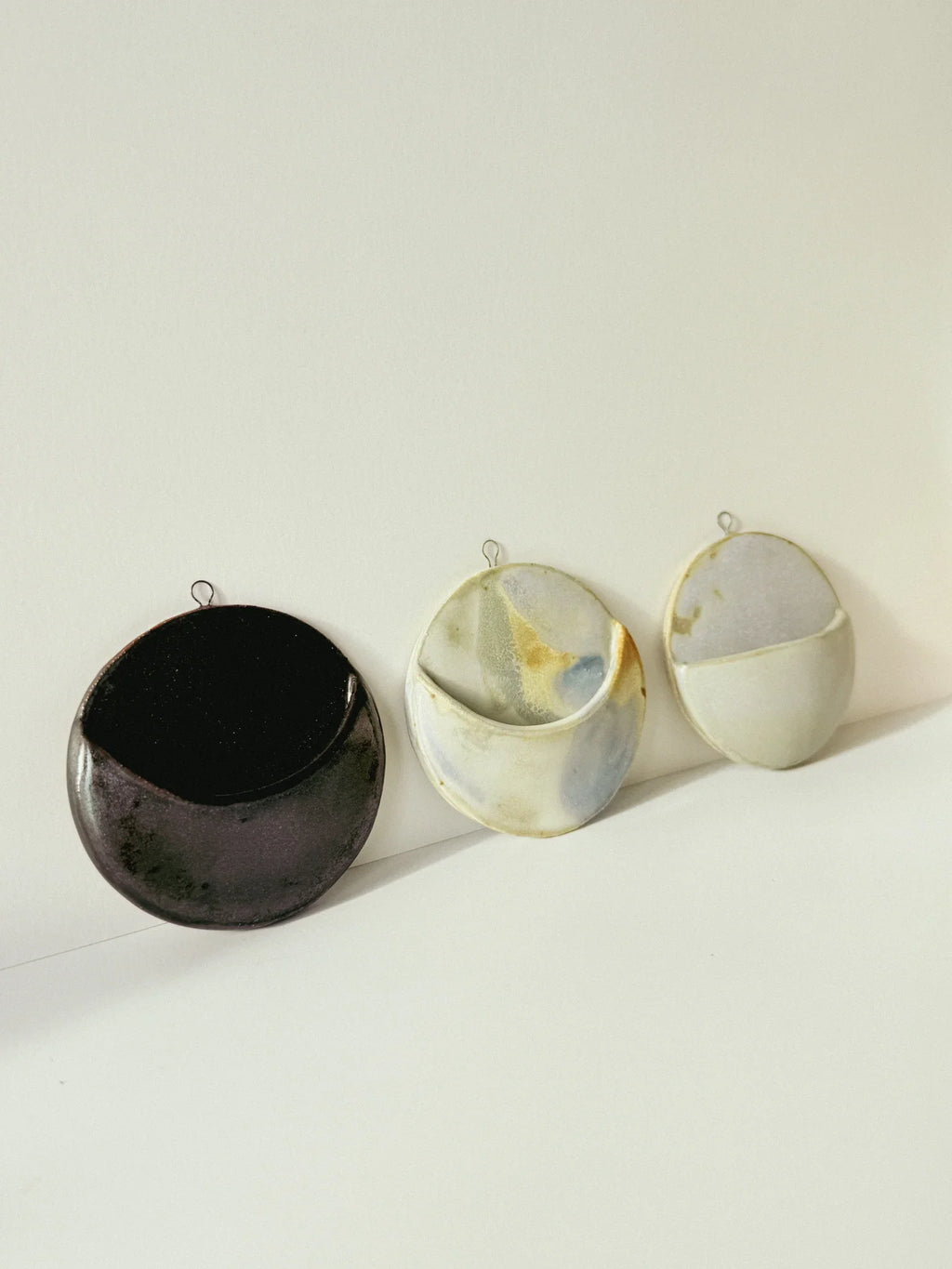 Moon Phase Wall Pocket – Ceramic Wall Hanging Planter & Vase