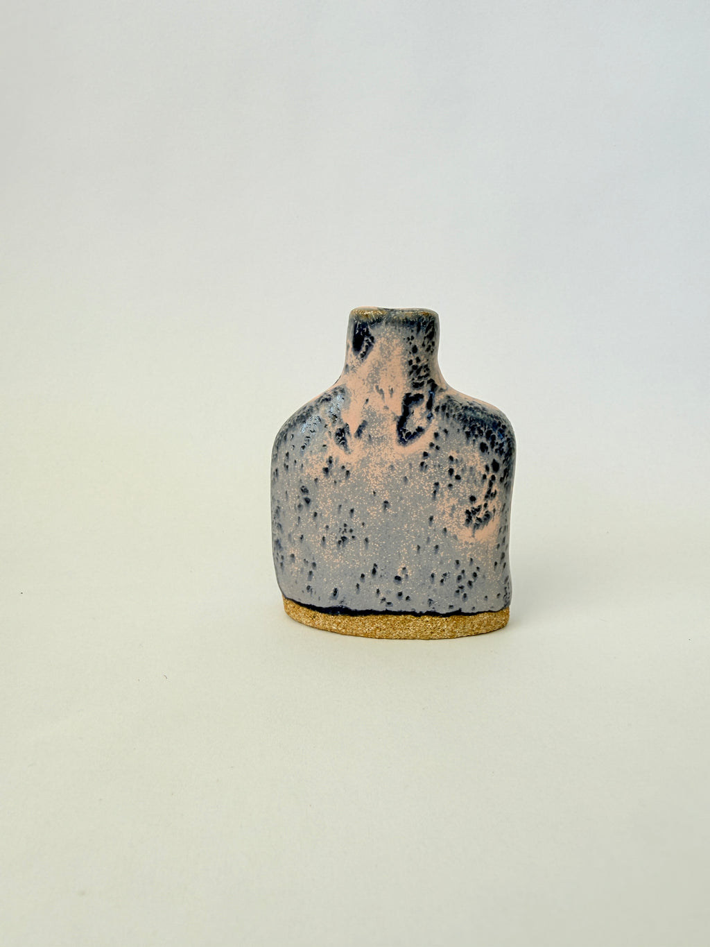 Pink & Blue Ceramic Potion Vessel — Handbuilt Stoneware, Two Sizes