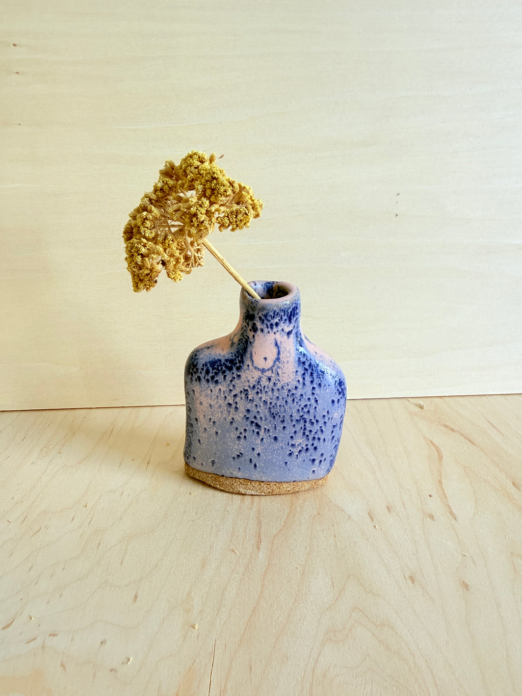 Pink & Blue Ceramic Potion Vessel — Handbuilt Stoneware, Two Sizes