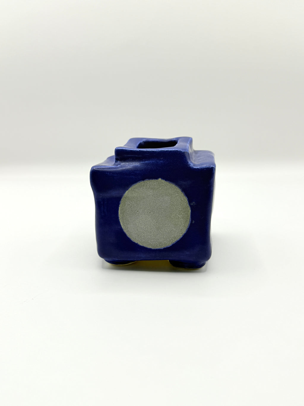 Mini Ceramic Indigo Square Vase