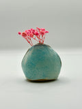 Light Blue “Fish Lips” Mini Vase – Handmade Ceramic by Bunzy