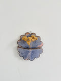 Handmade Blue and Pink Ceramic Wall Pocket | Organic Hanging Planter | Funky Art