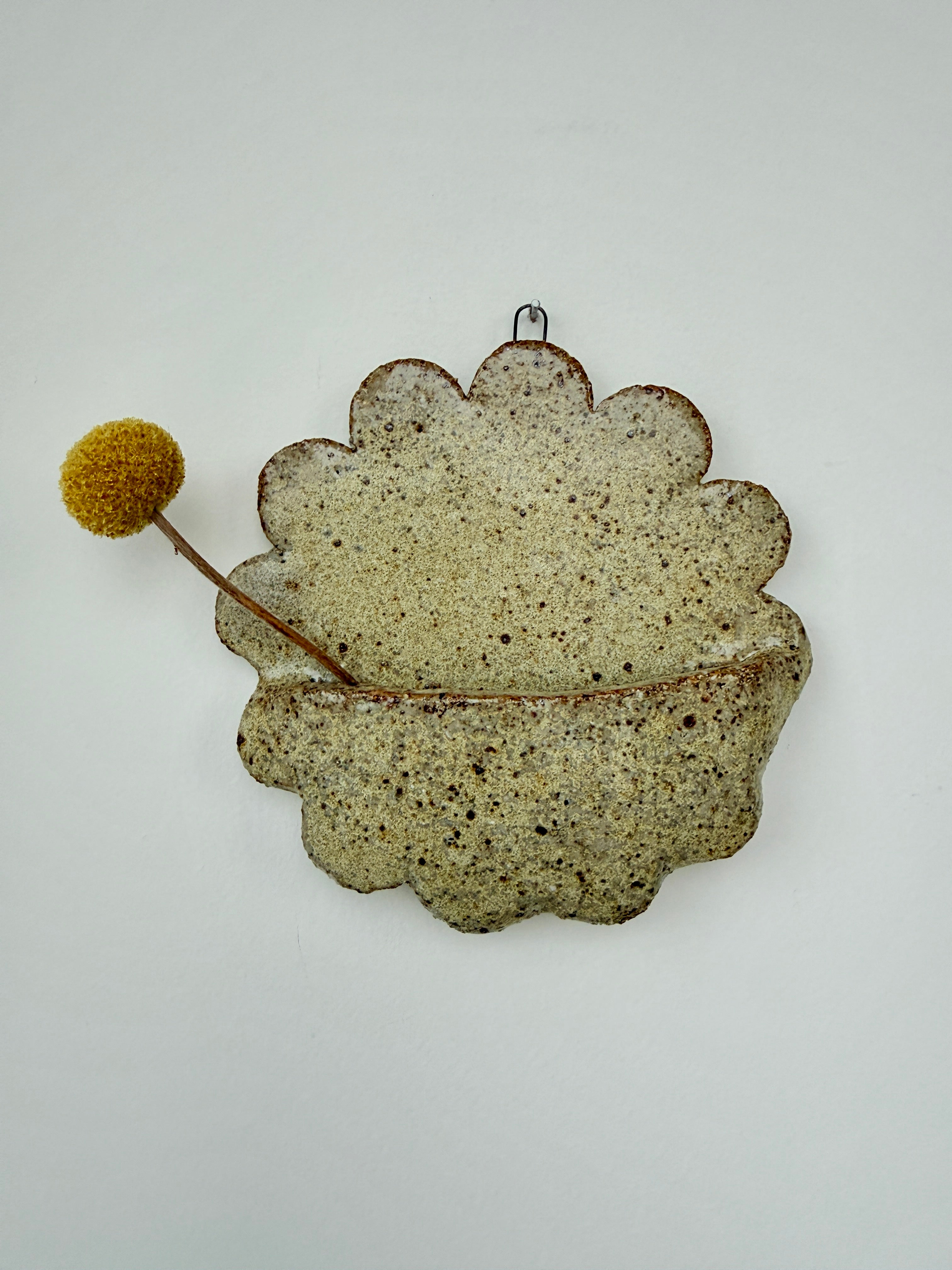 Scalloped Ceramic Wall Pocket | Wall Art