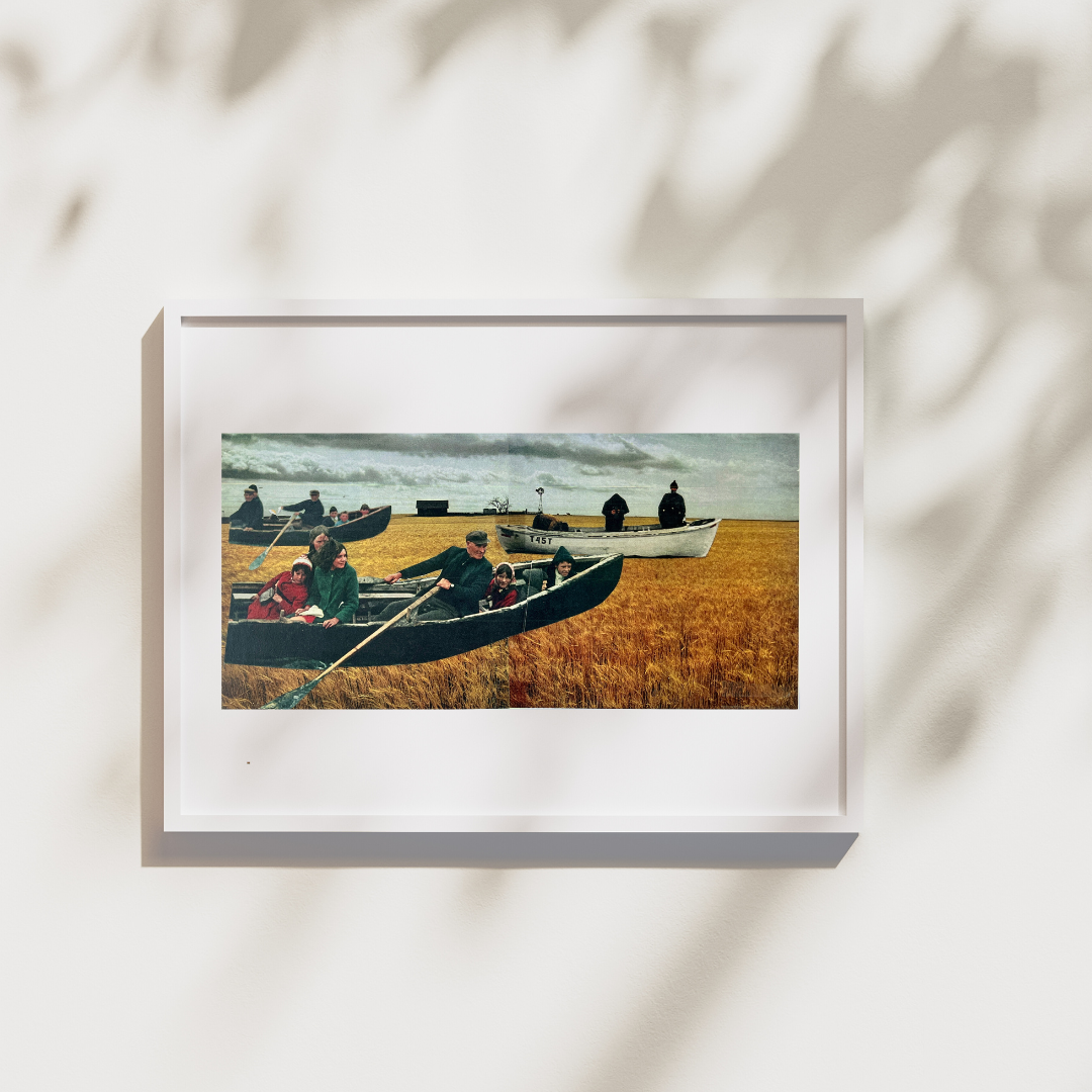 Wheatfield - Original 11" x 17" Collage Art Print