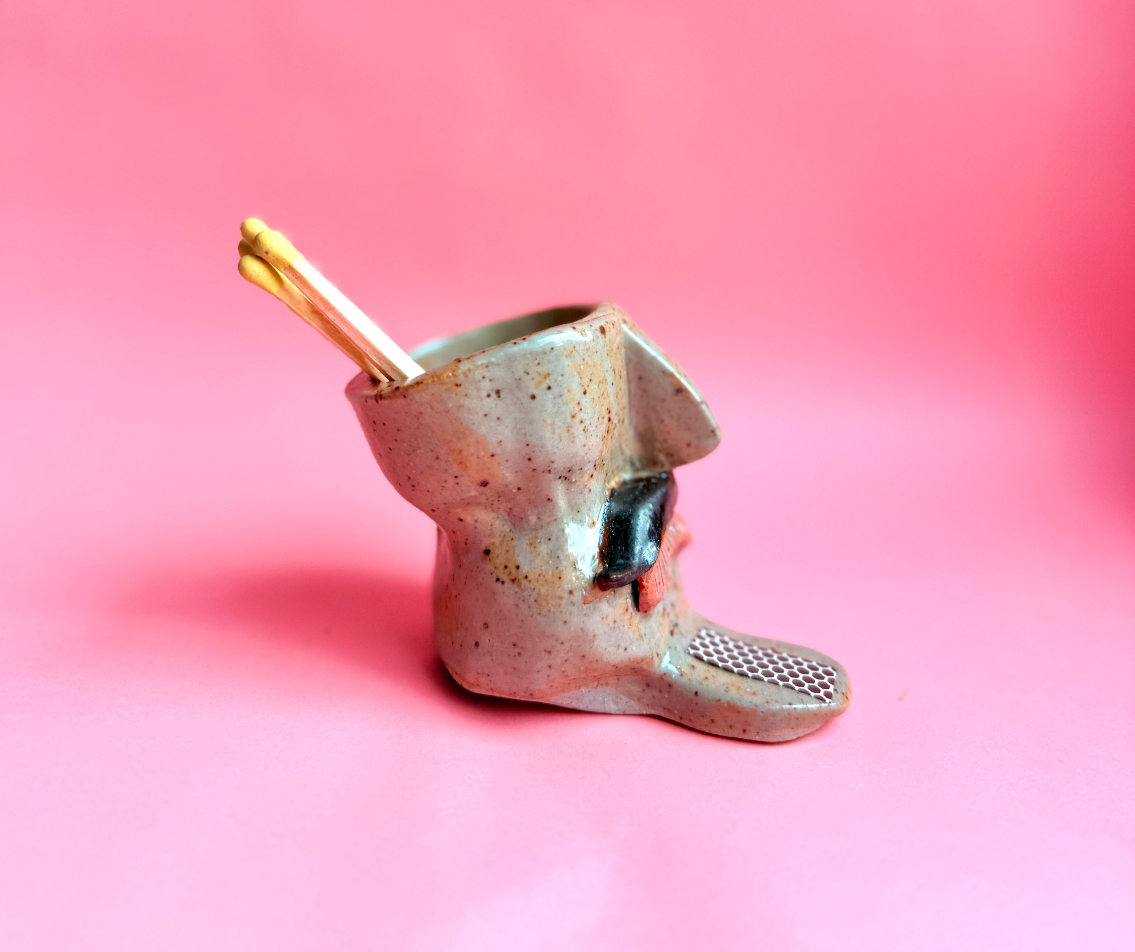 mustache man-shaped match striker by