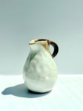 Handmade Stoneware Creamer | Brown Drip Glaze Milk Pitcher | Small Ceramic Creamer)
