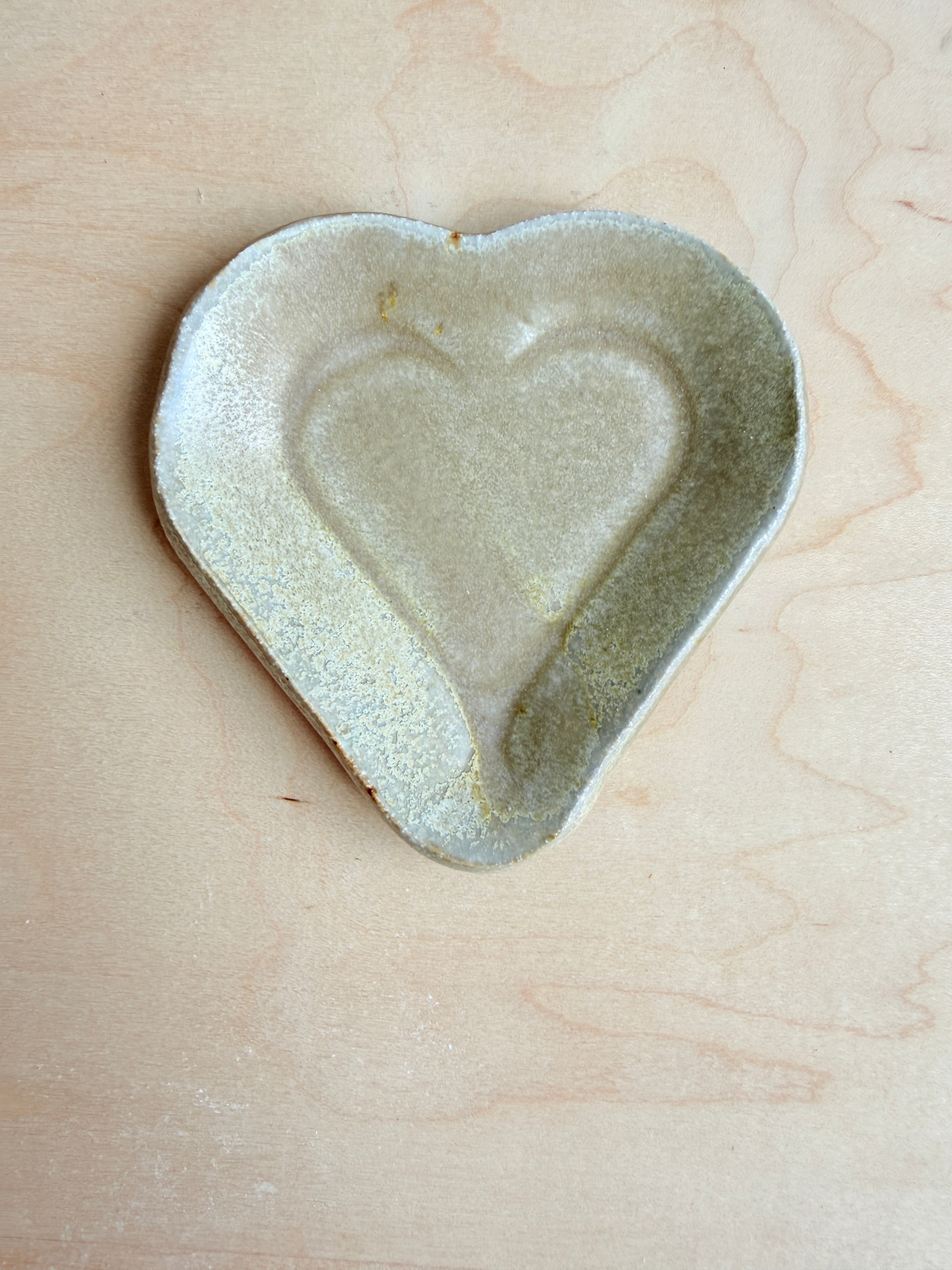 Handmade Ceramic Heart Dish | One-of-a-Kind Glaze Variations | 3.2” x 3” | Bunzy Ceramics