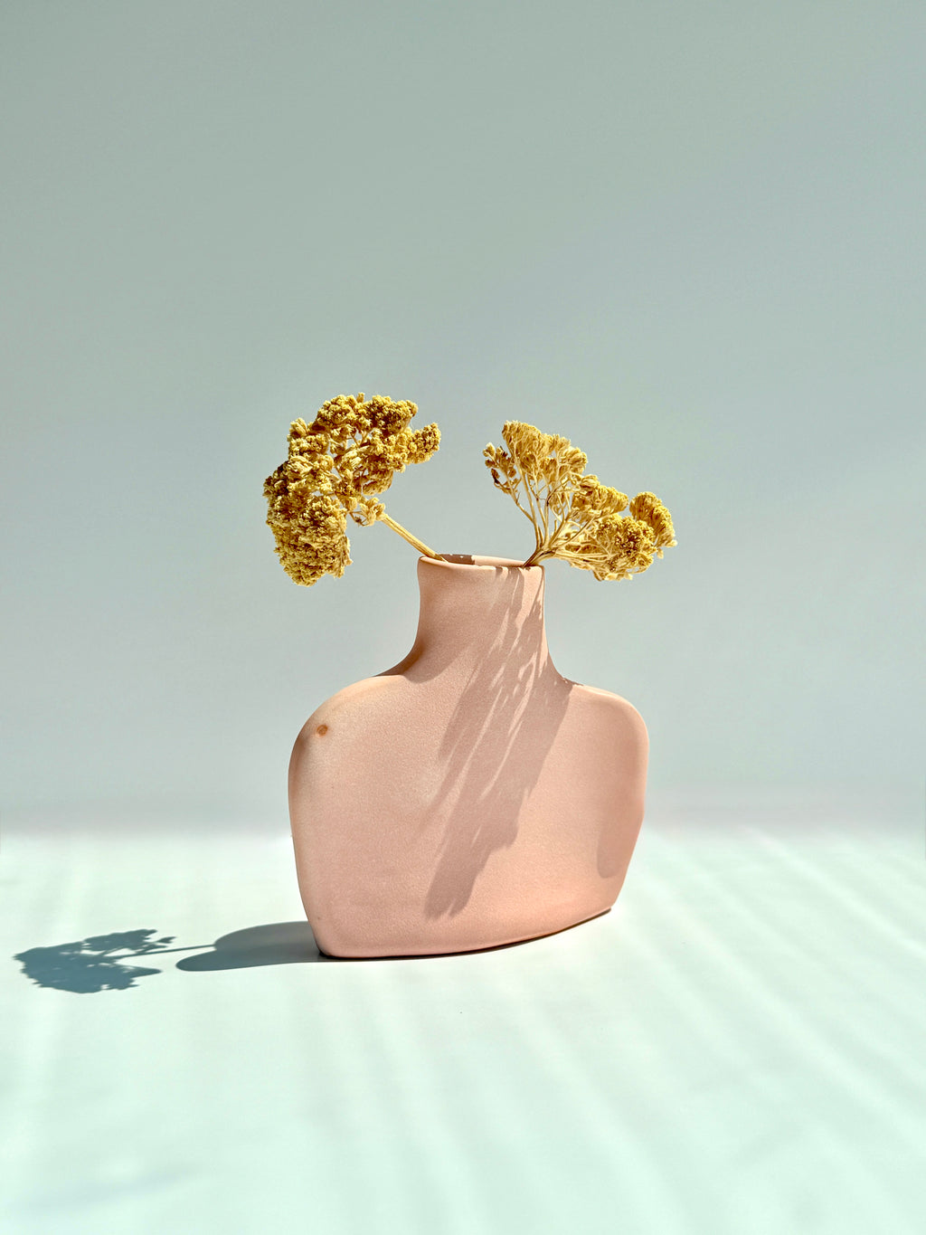 Matte Pink Bud Vase | Modern Porcelain Vase | Sculptural Ceramic Vase | Bunzy Ceramics