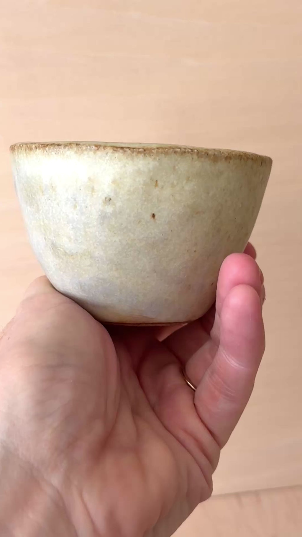 White Ceramic Drinking Vessel — Handbuilt Stoneware, Matte or Gloss Finish